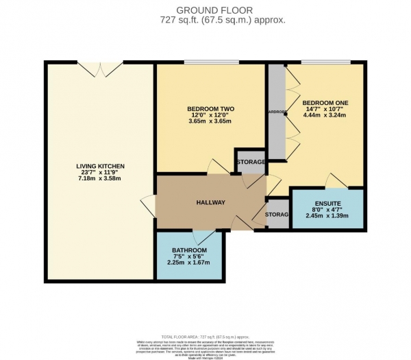 Floor Plan Image for 2 Bedroom Apartment to Rent in 52 Ack Lane West, Cheadle Hulme