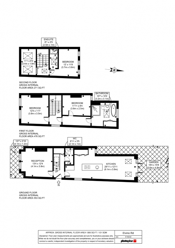 Floor Plan Image for 4 Bedroom End of Terrace House for Sale in Elvino Rd, Sydenham