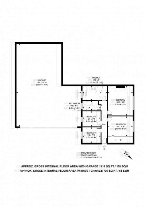 Floor Plan Image for 3 Bedroom Flat for Sale in Lawrie Park Avenue, Sydenham