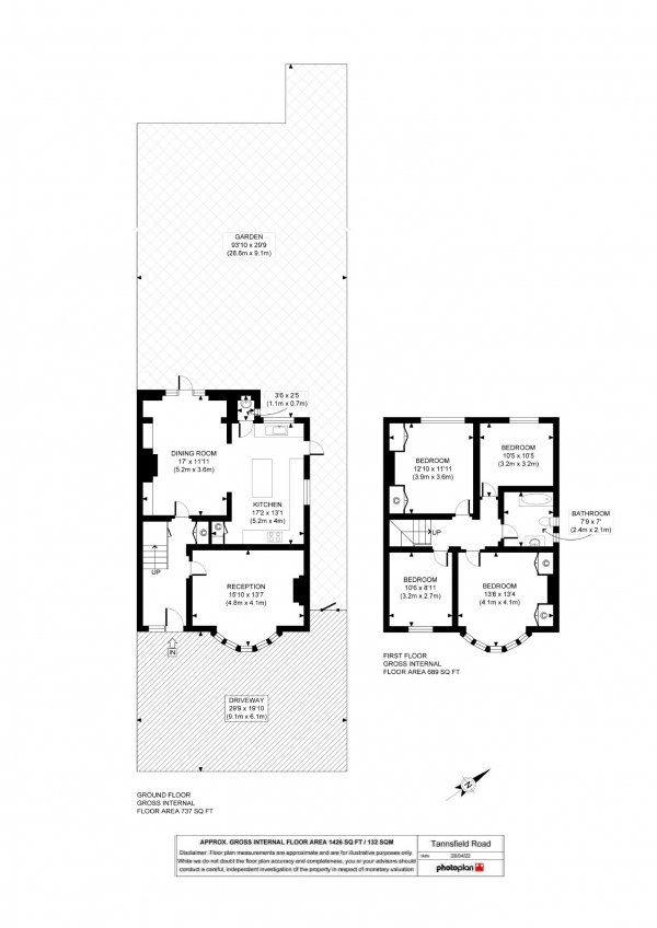 Floor Plan Image for 4 Bedroom Property for Sale in Tannsfeld Road, Sydenham