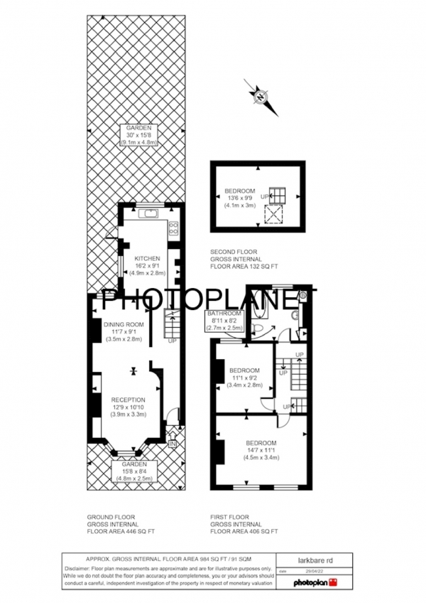 Floor Plan Image for 2 Bedroom Property for Sale in Larkbere Road, Sydenham