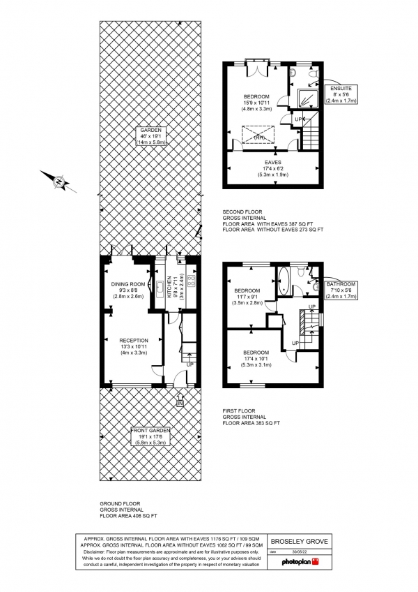 Floor Plan Image for 3 Bedroom Property for Sale in Broseley Grove, Sydenham