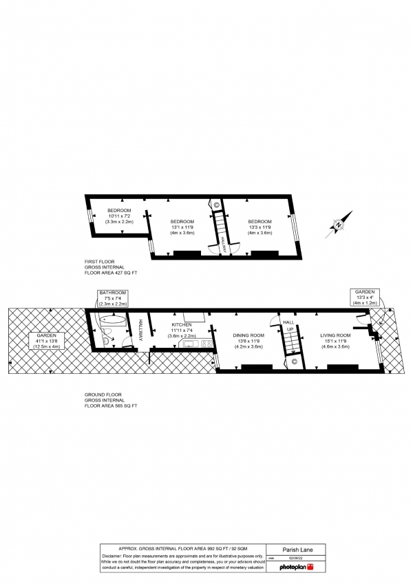 Floor Plan Image for 2 Bedroom Property for Sale in Parish Lane, Penge