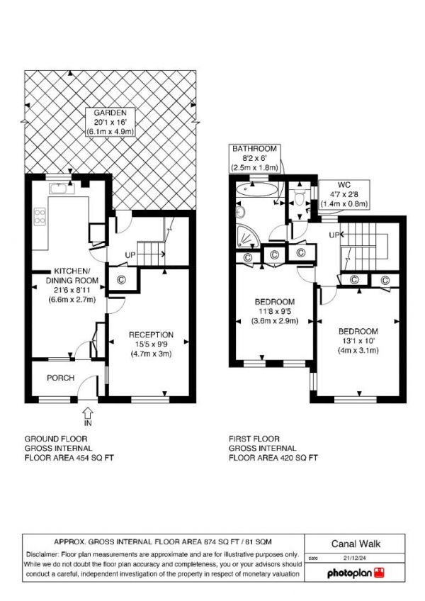 Floor Plan Image for 2 Bedroom Property for Sale in Canal Walk