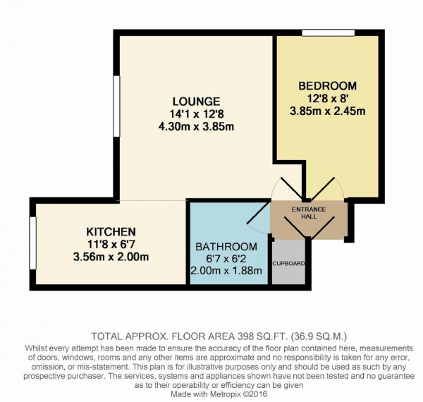 Floor Plan Image for 1 Bedroom Flat for Sale in 1 Recreation Road, Sydenham