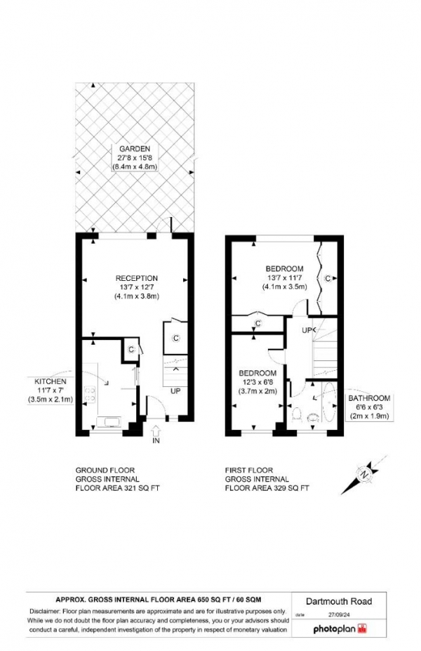 Floor Plan Image for 2 Bedroom Property for Sale in Dartmouth Road, Sydenham