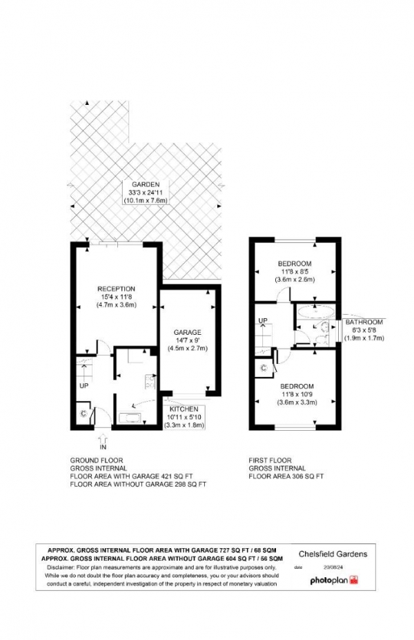 Floor Plan Image for 2 Bedroom Property for Sale in Chelsfield Gardens, London