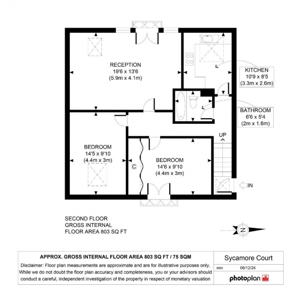 Floor Plan Image for 2 Bedroom Flat for Sale in Silverdale, Sydenham, London