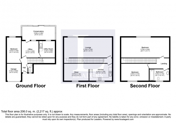 Floor Plan Image for 4 Bedroom Property to Rent in North Walls, Chichester