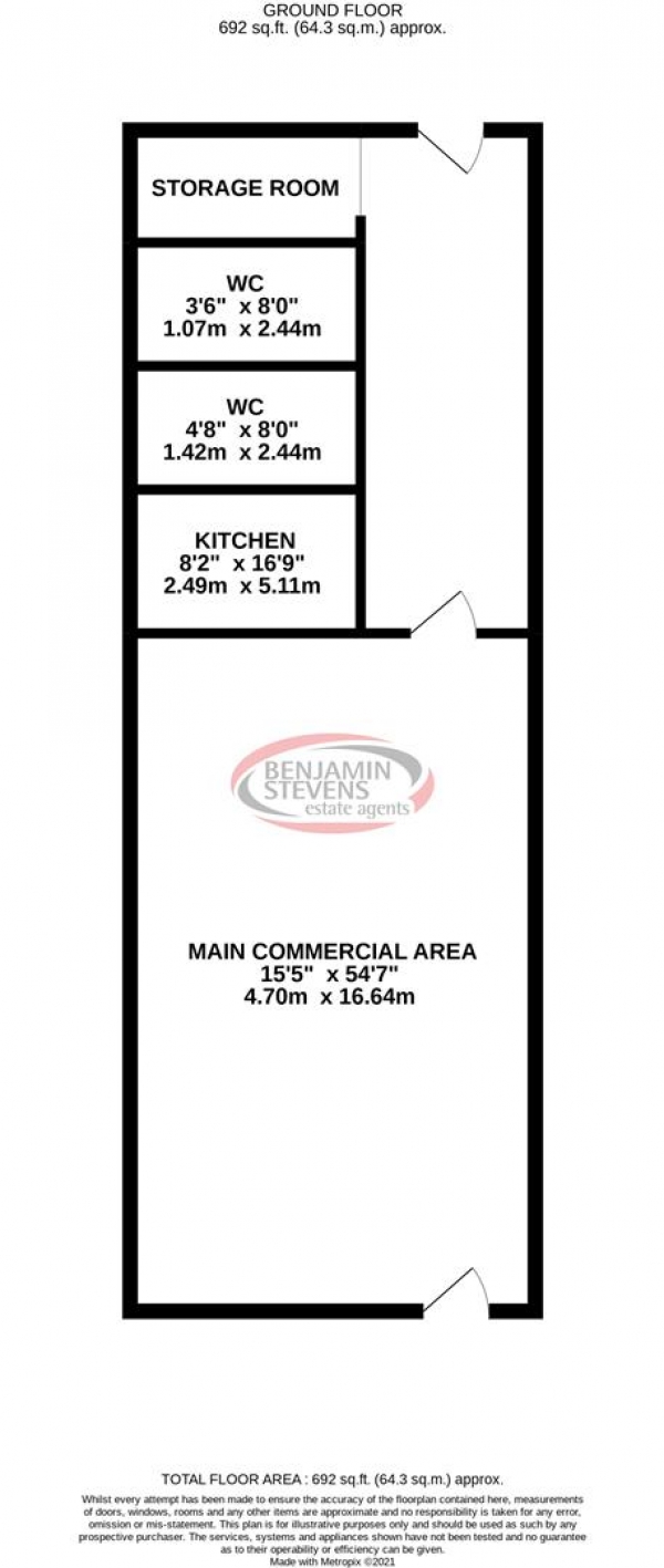 Floor Plan Image for 4 Bedroom Commercial Property for Sale in Taunton Way, Stanmore