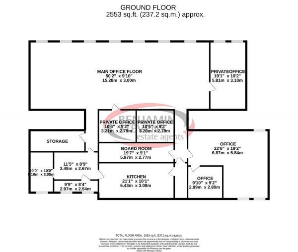 Floor Plan Image for Office to Rent in High Street, Edgware