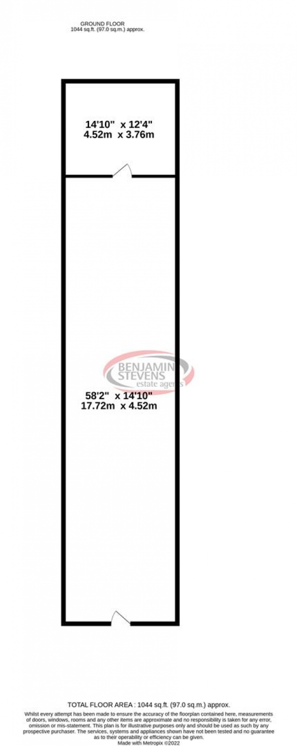 Floor Plan Image for Retail - High Street for Sale in Burnt Oak Broadway, Edgware