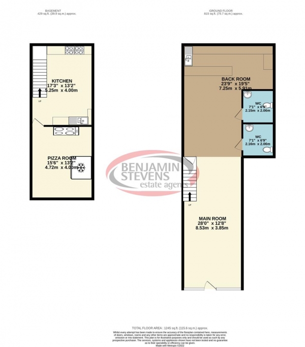 Floor Plan Image for Commercial Property to Rent in Brick Lane, London