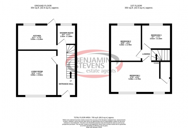 Floor Plan Image for 3 Bedroom Property for Sale in Arundel Gardens, Edgware