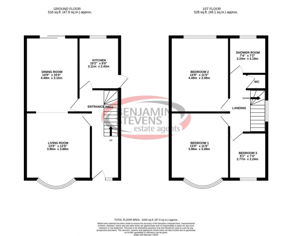 Floor Plan Image for 3 Bedroom Detached House for Sale in The Loning, London