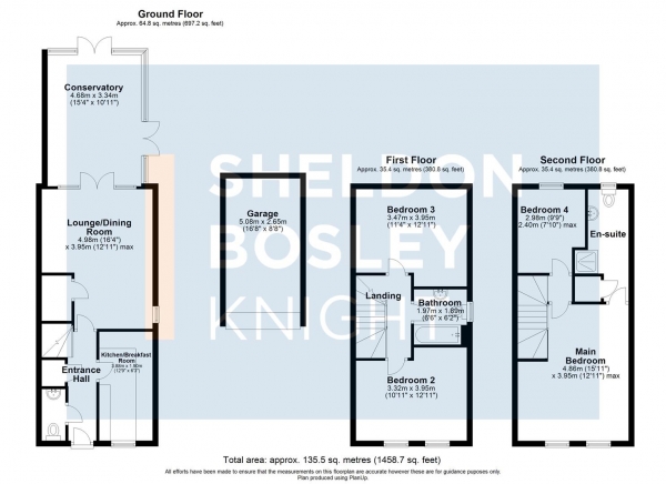 Floor Plan Image for 4 Bedroom Semi-Detached House for Sale in Chesterton Drive, Stratford-Upon-Avon