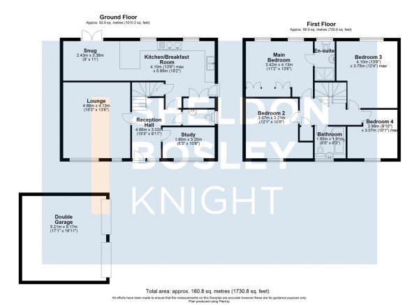 Floor Plan Image for 4 Bedroom Detached House for Sale in The Brickall, Long Marston, Stratford-Upon-Avon