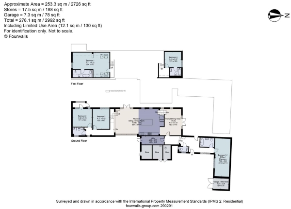 Floor Plan Image for 5 Bedroom Barn Conversion to Rent in Dorsington, Stratford-Upon-Avon