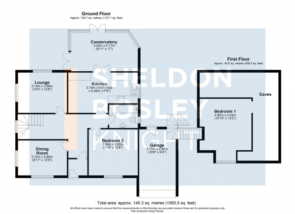 Floor Plan for 3 Bedroom Chalet for Sale in Sutton Under Brailes, Banbury, OX15, 5BH - OIRO &pound400,000