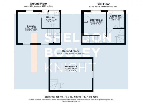 Floor Plan Image for 2 Bedroom Cottage for Sale in Telegraph Street, Shipston-On-Stour