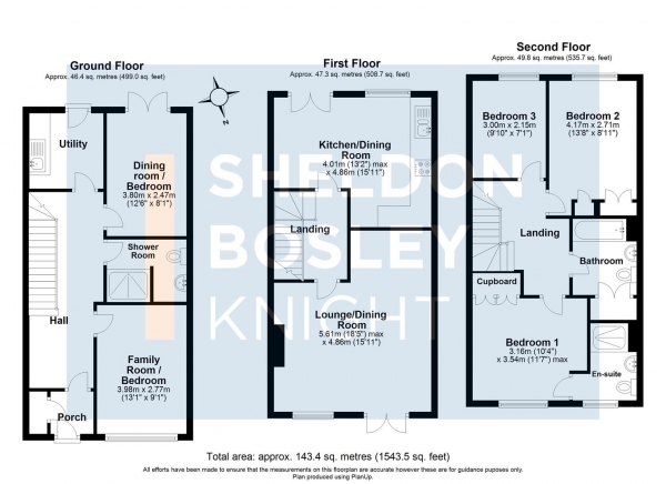 Floor Plan Image for 5 Bedroom Town House for Sale in Beecham Road, Shipston-On-Stour