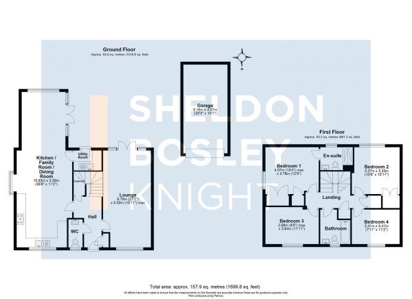 Floor Plan Image for 4 Bedroom Detached House for Sale in Norgren Crescent, Shipston-On-Stour