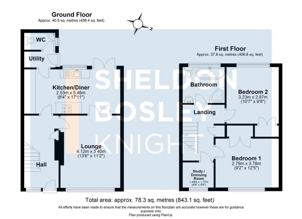 Floor Plan Image for 2 Bedroom End of Terrace House for Sale in Mayo Road, Shipston-On-Stour