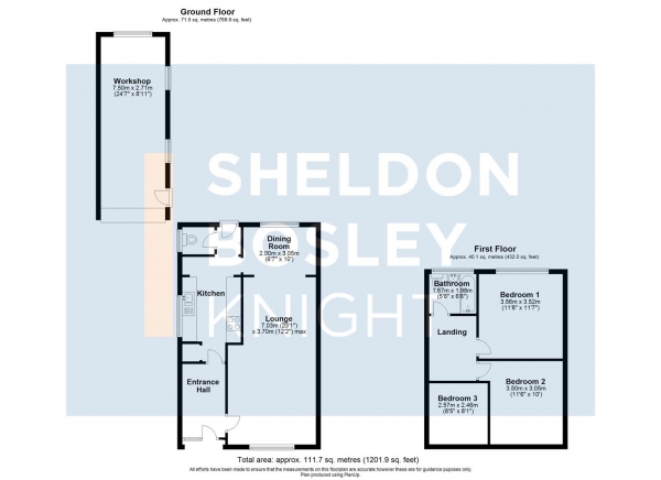 Floor Plan Image for 3 Bedroom Semi-Detached House for Sale in Manor Lane, Shipston-On-Stour