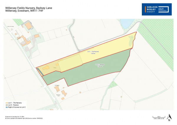 Floor Plan Image for Land for Sale in Willersey Fields Nursery, Badsey Lane, Willersey, Evesham