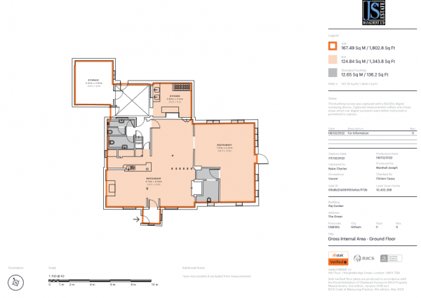 Floor Plan Image for Commercial Property for Sale in The Green, White Notely, CM8 1RG