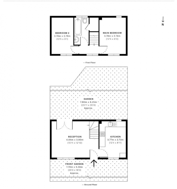 Floor Plan Image for 2 Bedroom Terraced House for Sale in Somerford Way, London, SE16 6QN