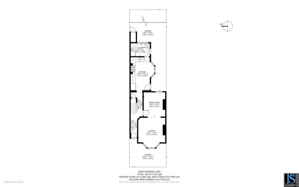 Floor Plan Image for 3 Bedroom Terraced House for Sale in Bush Road, Rotherthithe, London, SE8 5AP