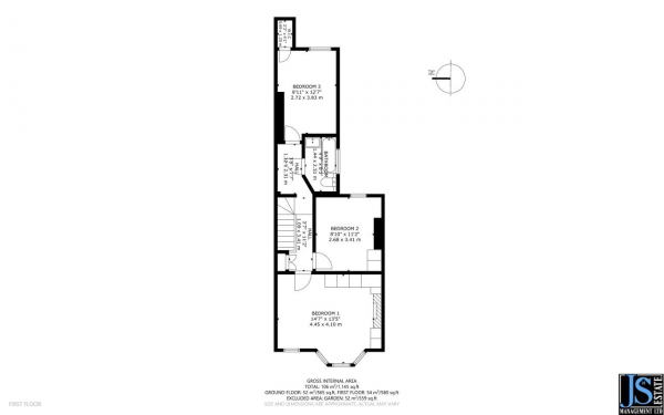 Floor Plan Image for 3 Bedroom Terraced House for Sale in Bush Road, Rotherthithe, London, SE8 5AP