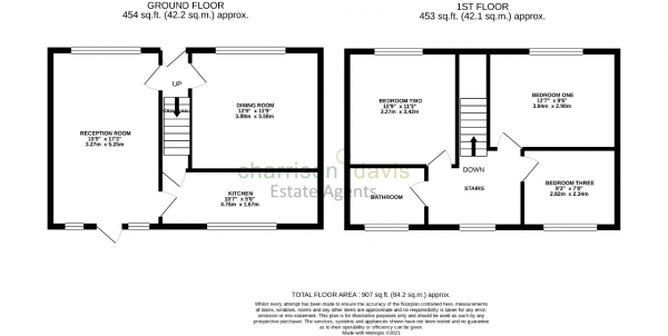 Floor Plan Image for 3 Bedroom Terraced House for Sale in Kingsway, Hayes, UB3 2TZ