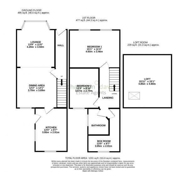 Floor Plan Image for 3 Bedroom Semi-Detached House for Sale in Dawley Road, Hayes, UB3 1LU