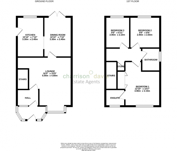 Floor Plan Image for 3 Bedroom Detached House for Sale in Cousins Close, West Drayton, UB7 8QG