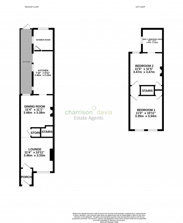 Floor Plan Image for 2 Bedroom Terraced House for Sale in Bath Road, Harlington, UB3 5AH