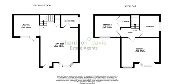 Floor Plan Image for 2 Bedroom Detached House to Rent in Kingswear Road, Ruislip, HA4 6AY