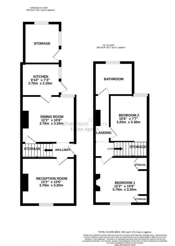 Floor Plan Image for 2 Bedroom Semi-Detached House for Sale in High Street, Cranford, Hounslow, TW5 9RN