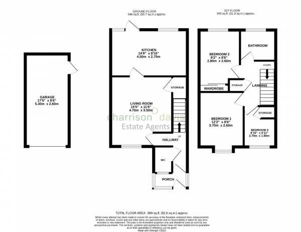 Floor Plan Image for 3 Bedroom Detached House for Sale in Kingsash Drive, Yeading, UB4 9RG