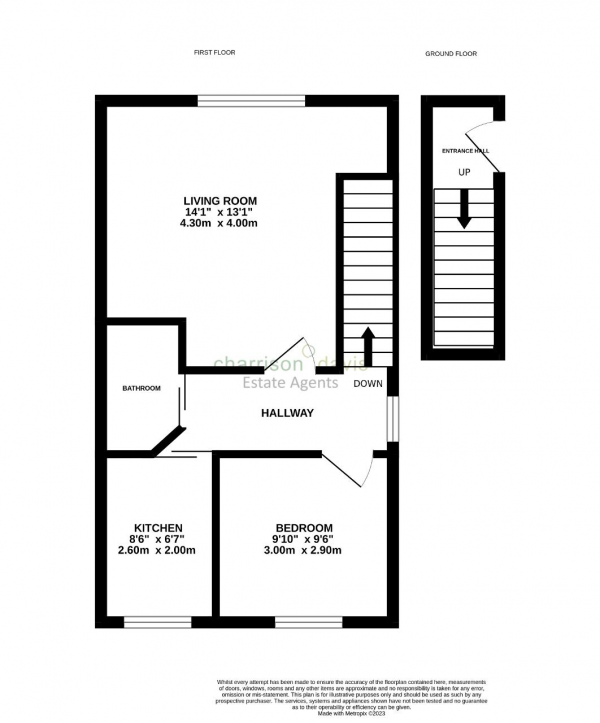 Floor Plan Image for 1 Bedroom Flat for Sale in Orchard Court, The Island, Longford, UB7 0ES