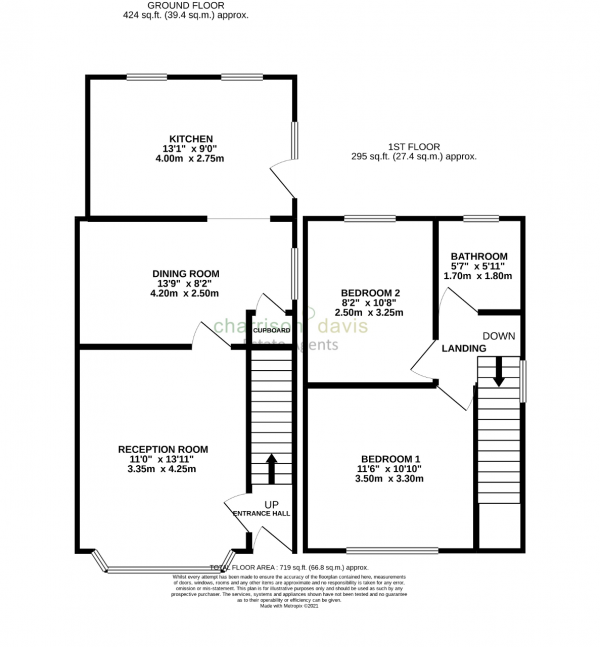 Floor Plan Image for 2 Bedroom Semi-Detached House for Sale in Malvern Road, Hayes, UB3 5JA