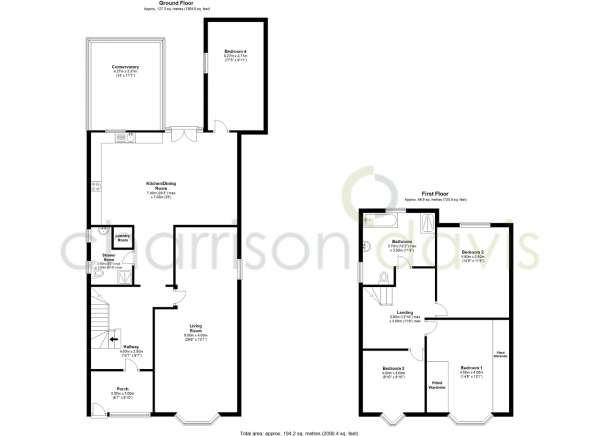 Floor Plan Image for 4 Bedroom Detached House for Sale in Church Road, Hayes, UB3 2LQ