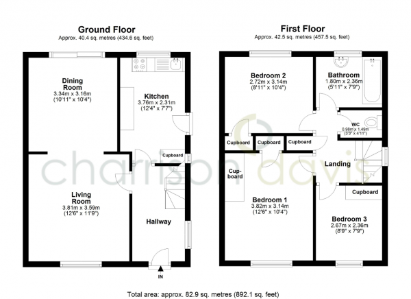 Floor Plan Image for 3 Bedroom Semi-Detached House for Sale in Norwood Gardens, Hayes, UB4 9LU