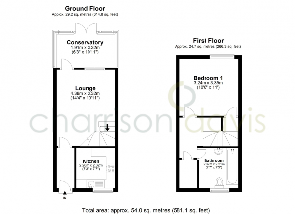 Floor Plan Image for 1 Bedroom Terraced House for Sale in Braunston Drive, Yeading, UB4 9RB