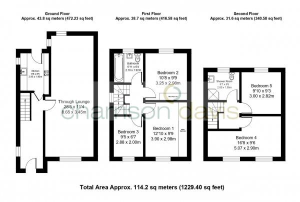 Floor Plan Image for 4 Bedroom Semi-Detached House for Sale in Hughenden Gardens, Northolt, UB5 6LB