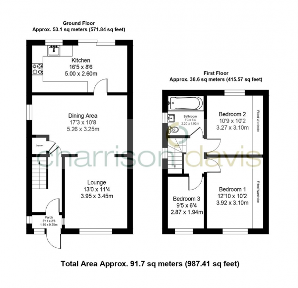 Floor Plan Image for 3 Bedroom Semi-Detached House for Sale in Adelphi Crescent, Hayes, Middlesex, UB4 8NA