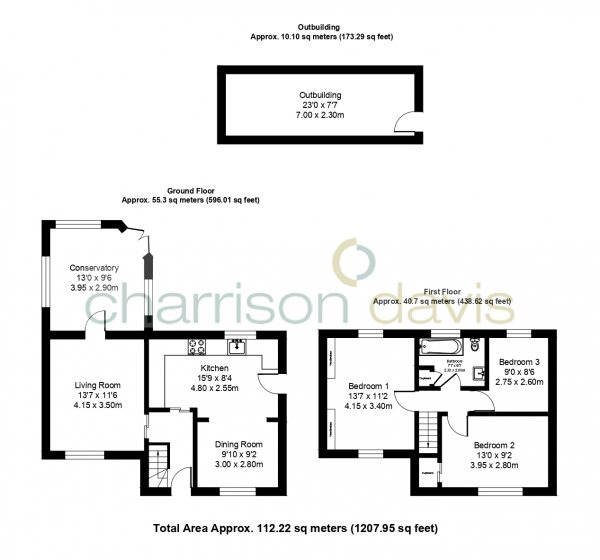 Floor Plan Image for 3 Bedroom Semi-Detached House for Sale in Showers Way, Hayes, Middlesex, UB3 3JY