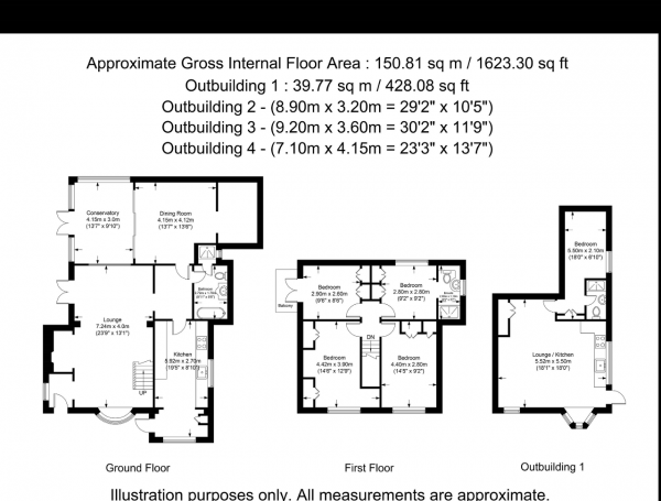 Floor Plan Image for 5 Bedroom Detached House for Sale in Thorney Mill Road, Iver, SL0 9AR