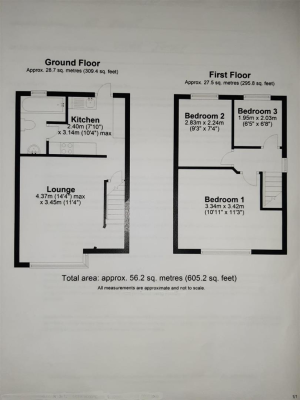 Floor Plan Image for 3 Bedroom Semi-Detached House for Sale in Whittington Avenue, Hayes, Middlesex, UB4 0AE